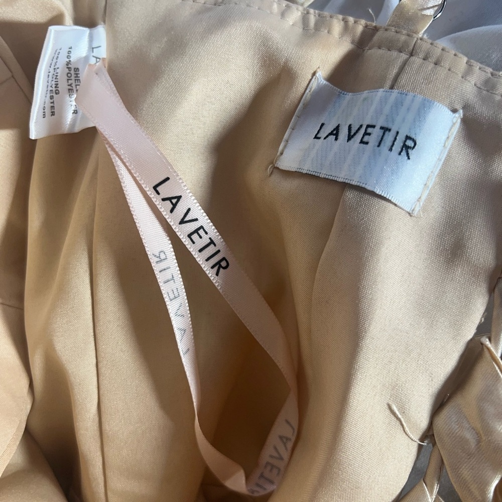 Lavetir Champagne 3D Floral Corset Top Dress | S NWT - Picture 10 of 16